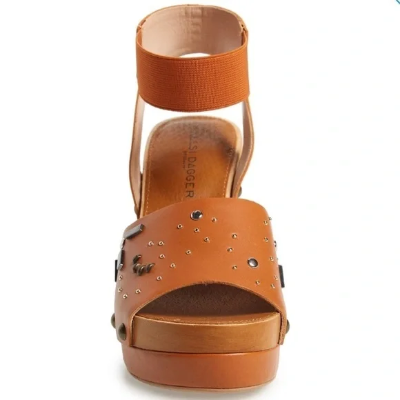 Kesli Dagger Brooklyn Frida Leather Platform Sandals 8.5 - Picture 6 of 9